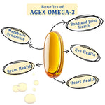 AgeX Omega-3 Fish Oil - 600mg EPA + 400mg DHA