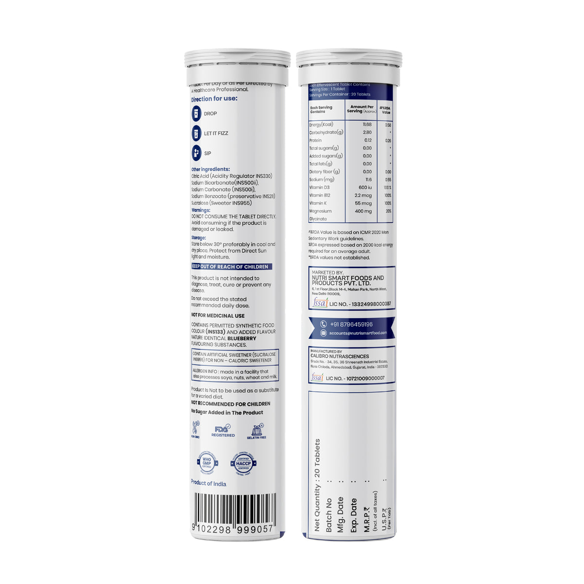 AgeX Magnesium + Vitamin D3 Tablets - Liver Muscle Recovery