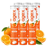 AgeX Vitamin C + Zinc Tablets - 1000mg Immunity Booster