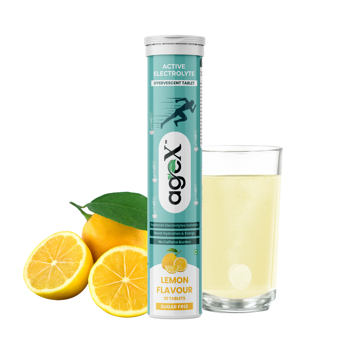 AgeX Electrolyte Tablets - Zero Sugar Rapid Hydration