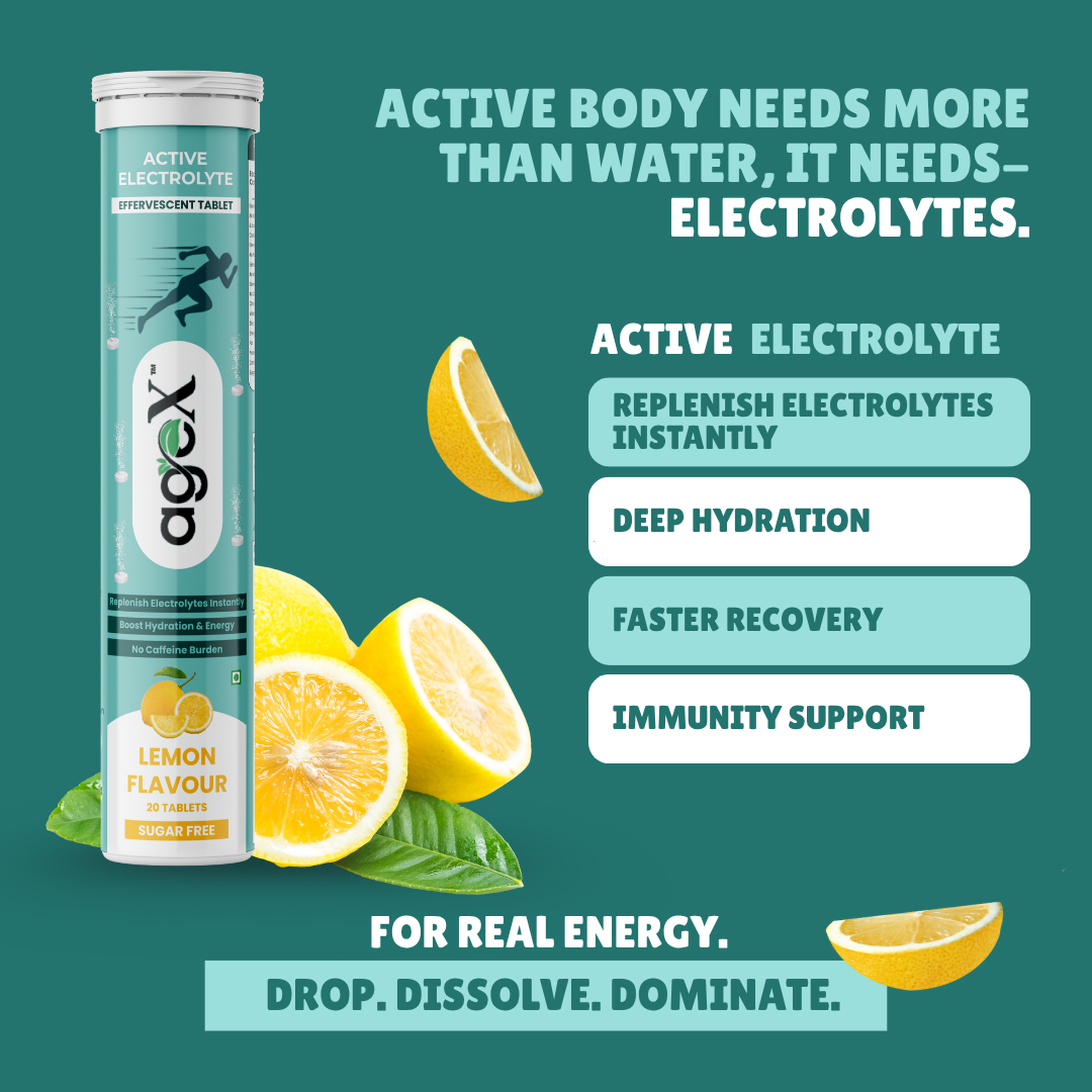 AgeX Electrolyte Tablets - Zero Sugar Rapid Hydration