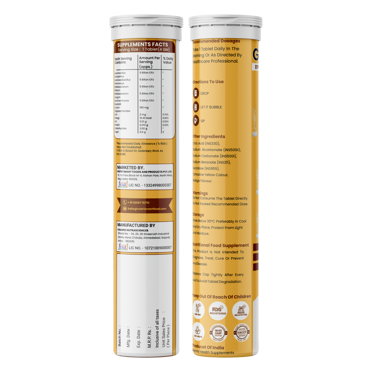 AgeX GutFizz - Probiotic 25 Billion CFU for Gut Health