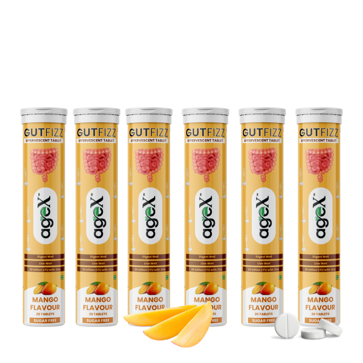 AgeX GutFizz - Probiotic 25 Billion CFU for Gut Health 6