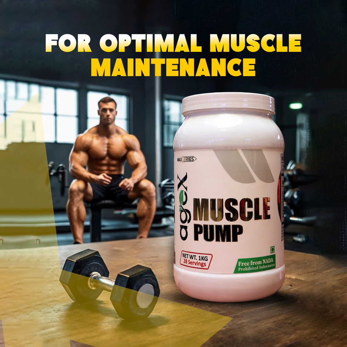 AgeX Muscle Pump - Whey Protein with Creatine & Glutamine