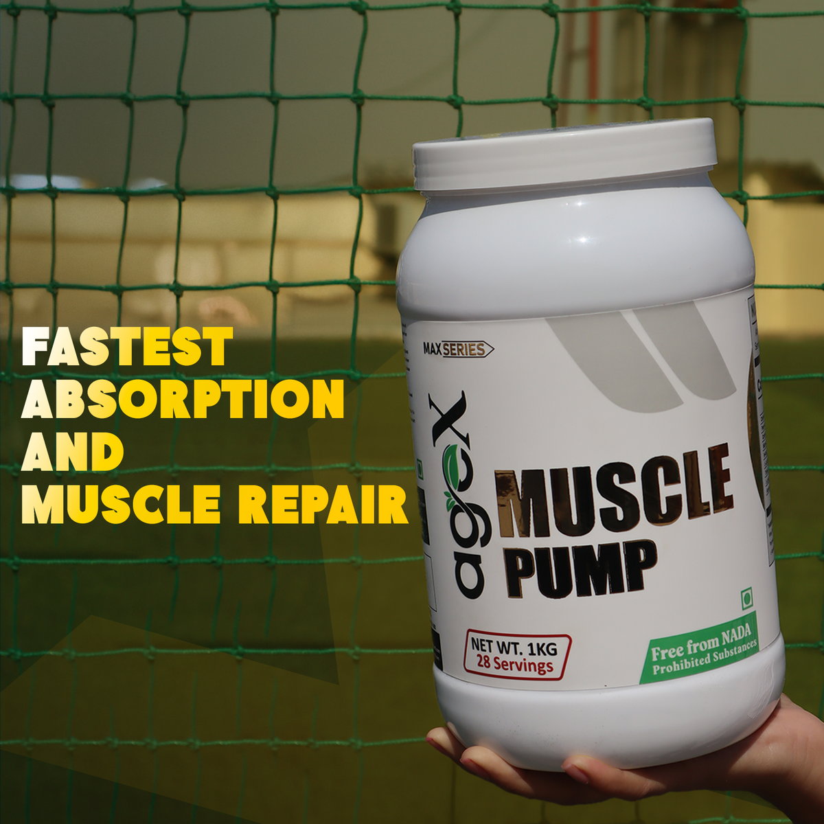 AgeX Muscle Pump - Whey Protein with Creatine & Glutamine