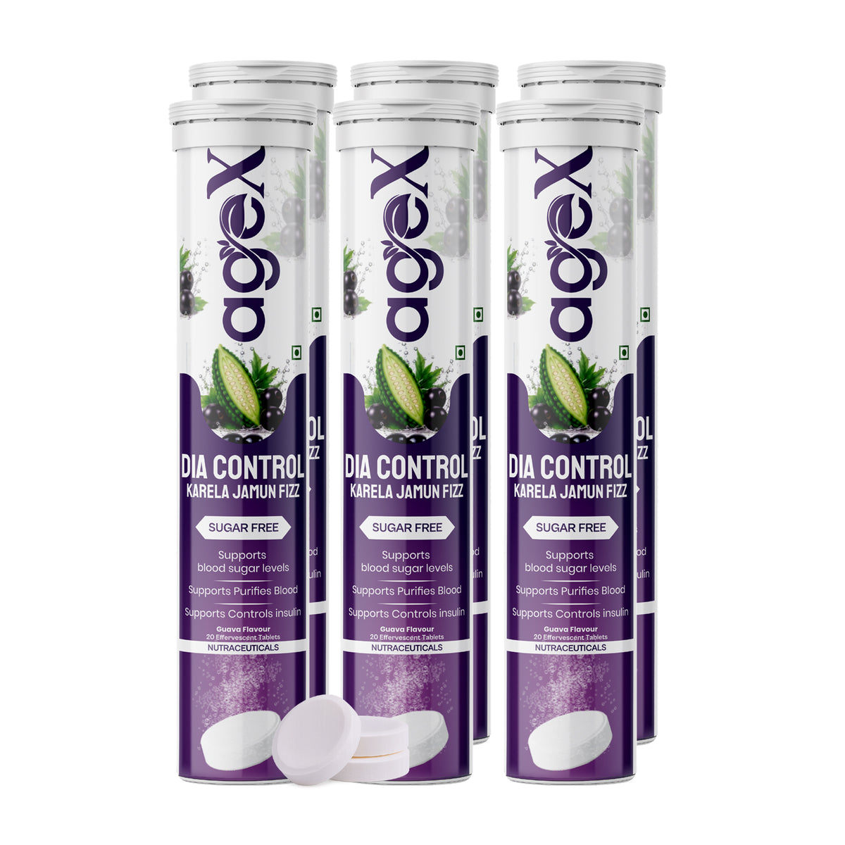 AgeX Dia Control Tablets - Control Insulin