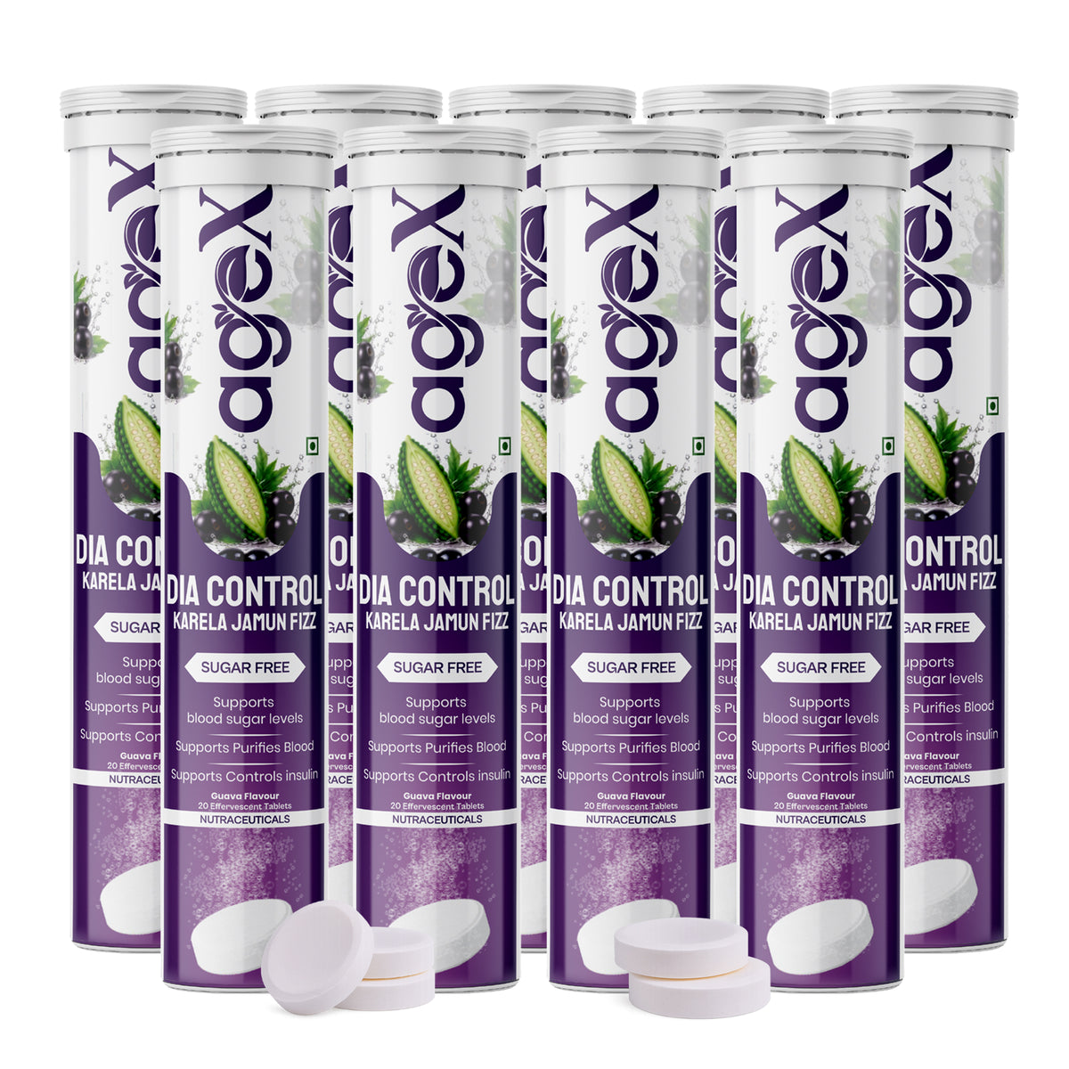 AgeX Dia Control Tablets - Control Insulin