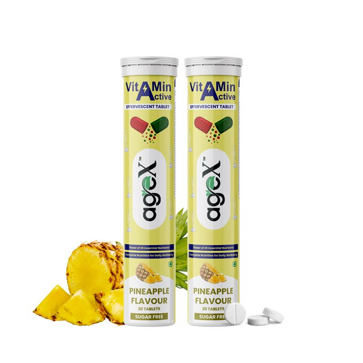 AgeX Daily Multivitamin - 21 Nutrients Effervescent Tablets 2