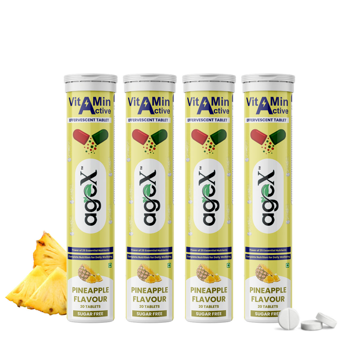 AgeX Daily Multivitamin - 21 Nutrients Effervescent Tablets 4