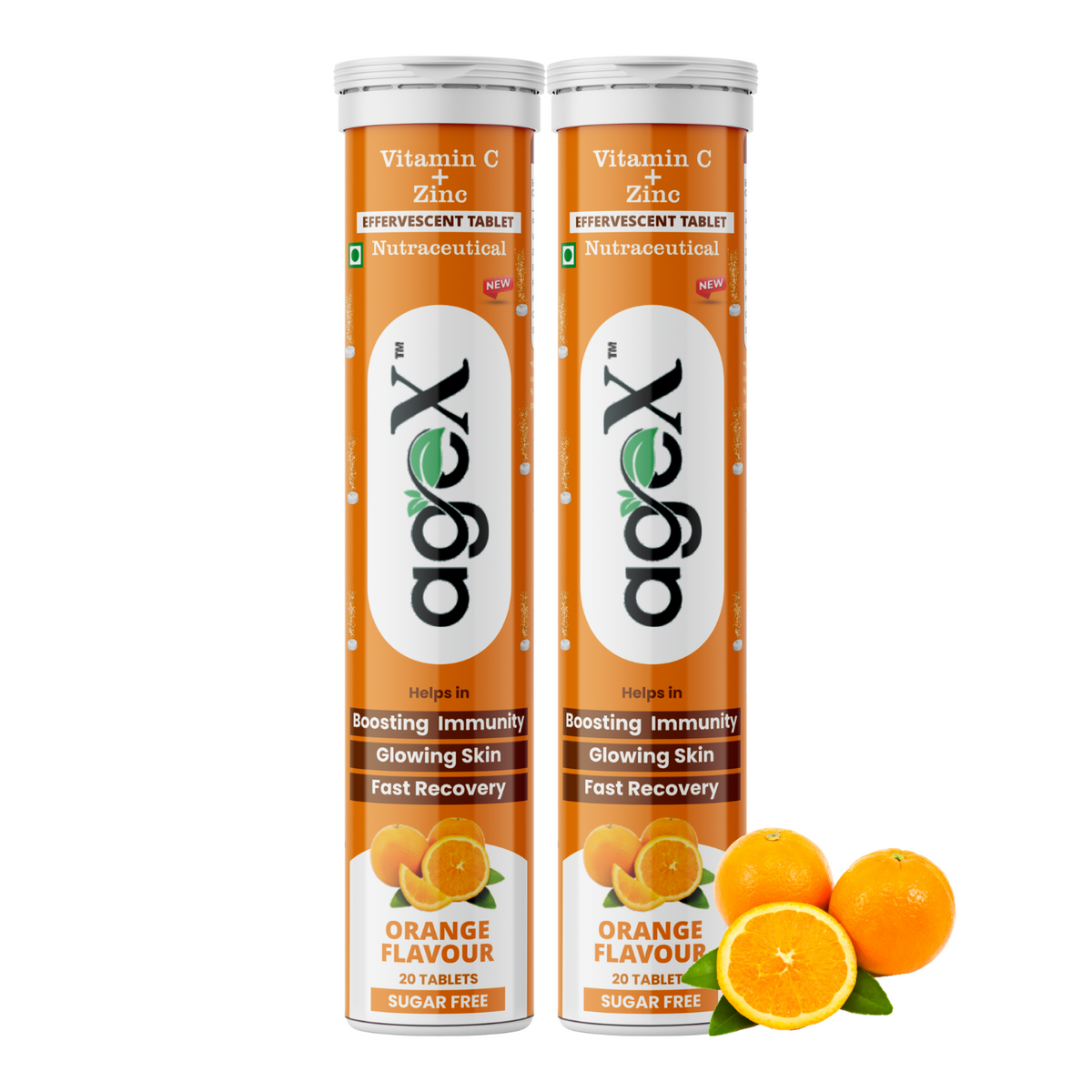 AgeX Vitamin C + Zinc Tablets - 1000mg Immunity Booster 2