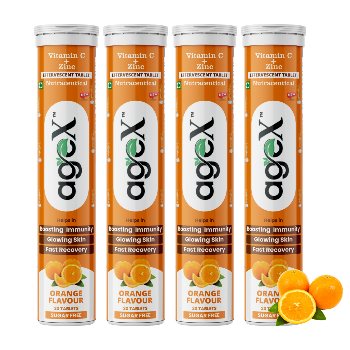 AgeX Vitamin C + Zinc Tablets - 1000mg Immunity Booster 4