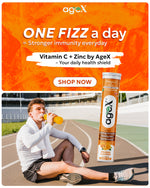 AgeX Active GUTFIZZEffervescent Tablets, Mango Flavour, Sugar-Free, 20 Tablets
