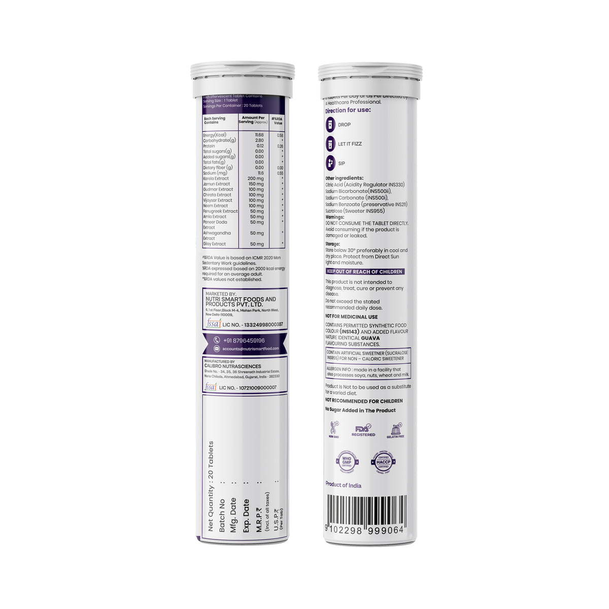 AgeX Dia Control Tablets - Control Insulin