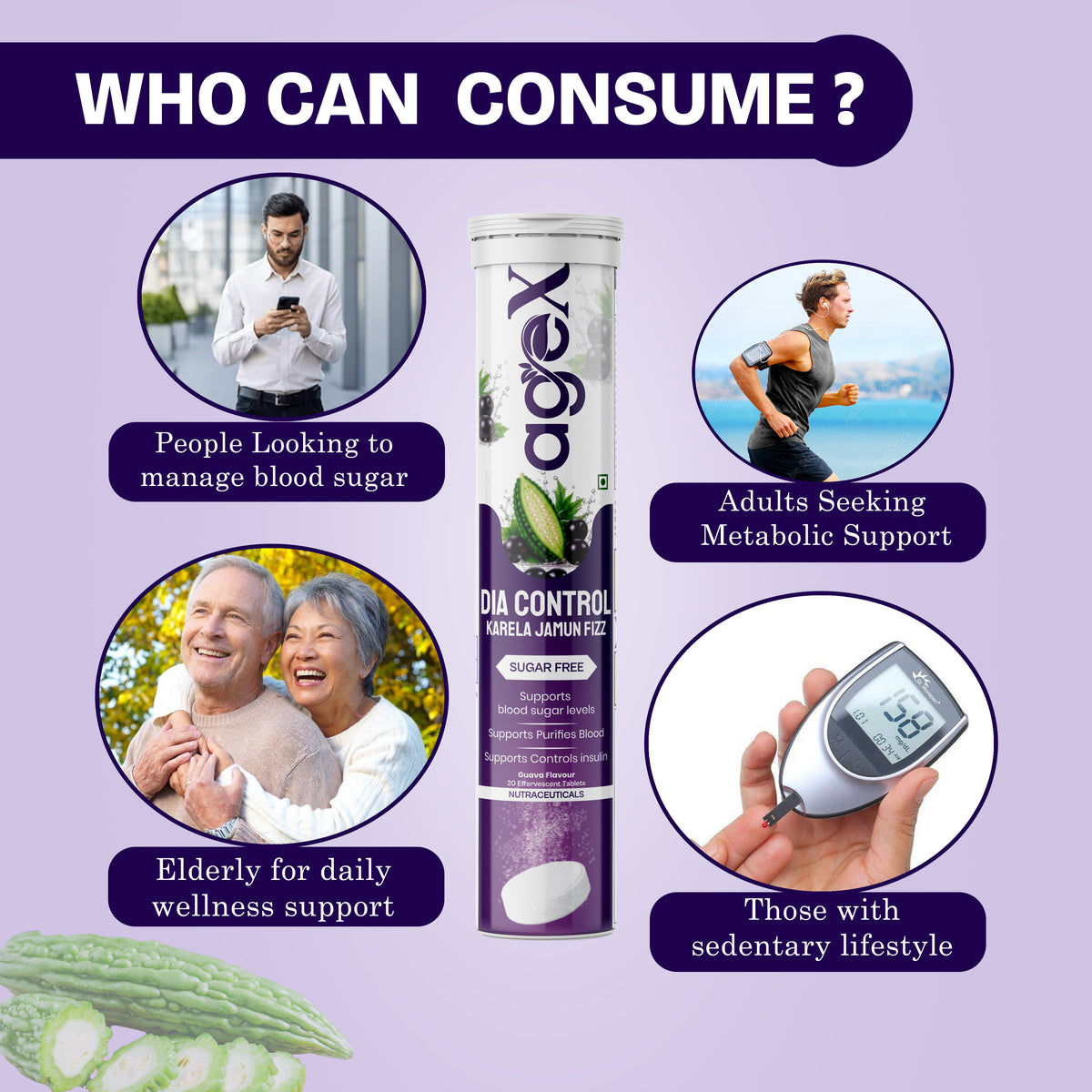 AgeX Dia Control Tablets - Control Insulin