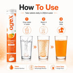 AgeX Vitamin C + Zinc Tablets - 1000mg Immunity Booster