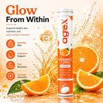 AgeX Vitamin C + Zinc Tablets - 1000mg Immunity Booster