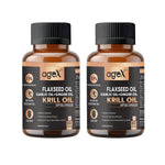 AgeX Flex Power Capsules - Joint, Heart, and Digestive Health Support with Omega-3, Flaxseed Oil, Garlic, Ginger, and Krill Oil