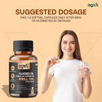 AgeX Flex Power Capsules - Joint, Heart, and Digestive Health Support with Omega-3, Flaxseed Oil, Garlic, Ginger, and Krill Oil