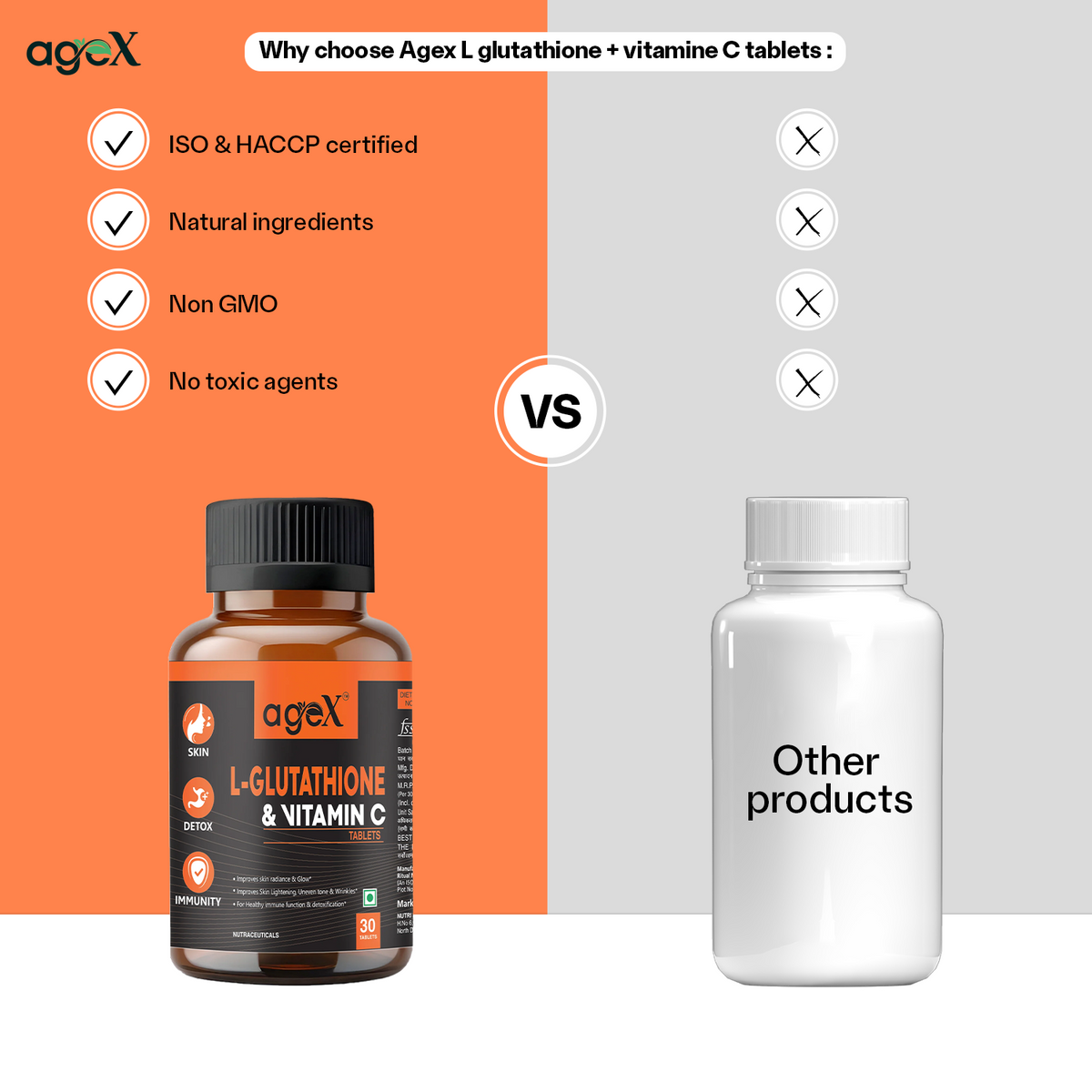L-Glutathione + Vitamin C Tablets