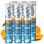AgeX Electrolyte Tablets - Zero Sugar Rapid Hydration | Tangy Orange