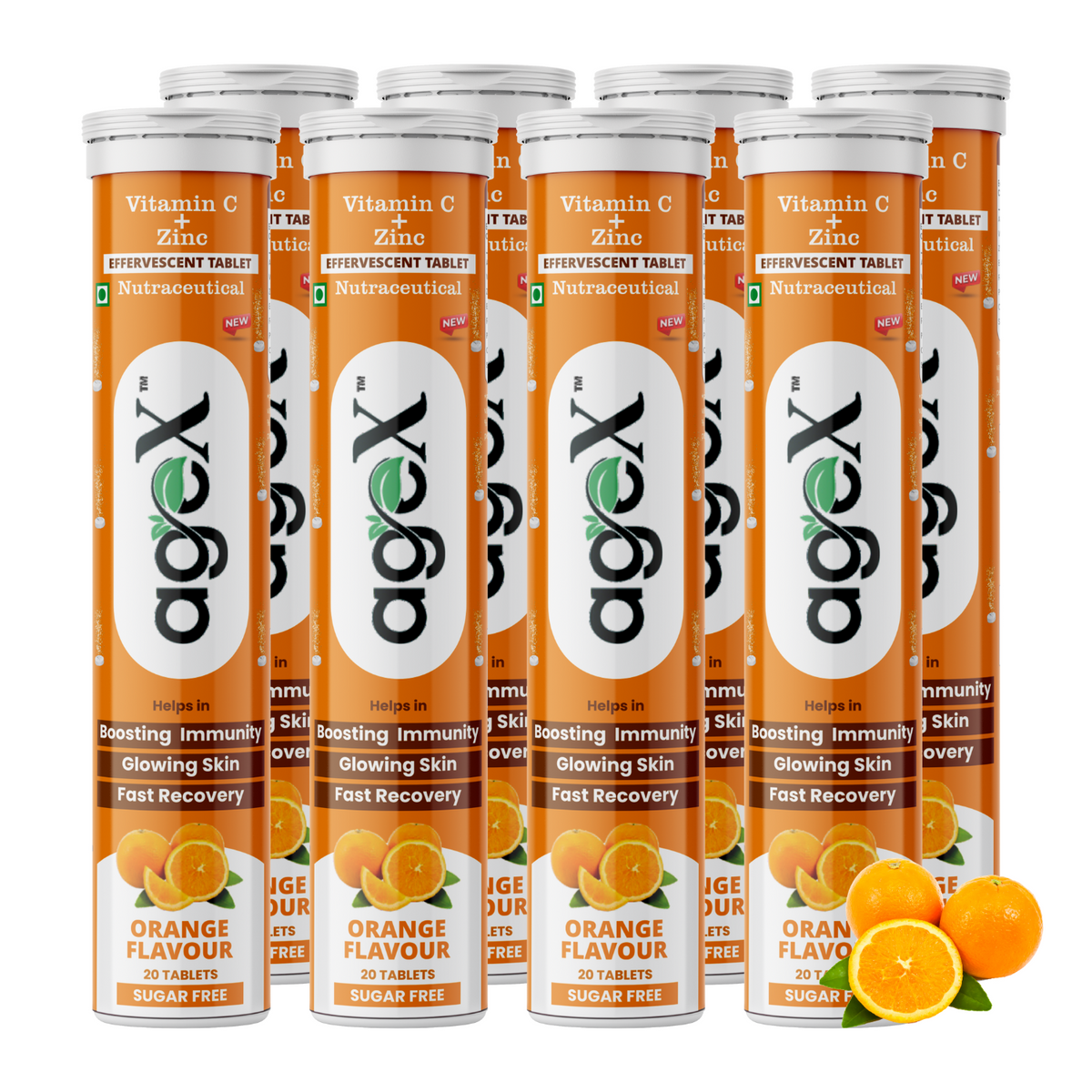 Vitamin C + Zinc Effervescent Tablets Bottle with 1000mg Amla Extract