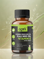 AgeX Vitamin E, Flaxseed & Evening Primrose Oil – Skin & Wellness Support
