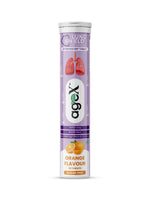 Agex Lung Shield Effervescent Tablets, Orange Flavour, Sugar-Free, 20 Tablets, NAC-600mg with Vitamin C and Zinc