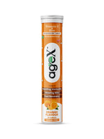 AgeX Vitamin C + Zinc Effervescent Tablets | 1000mg Natural Amla Extract | Immunity Booster for Skin, Hair & Nails | Orange Flavor | Sugar-Free | 20 Tablets
